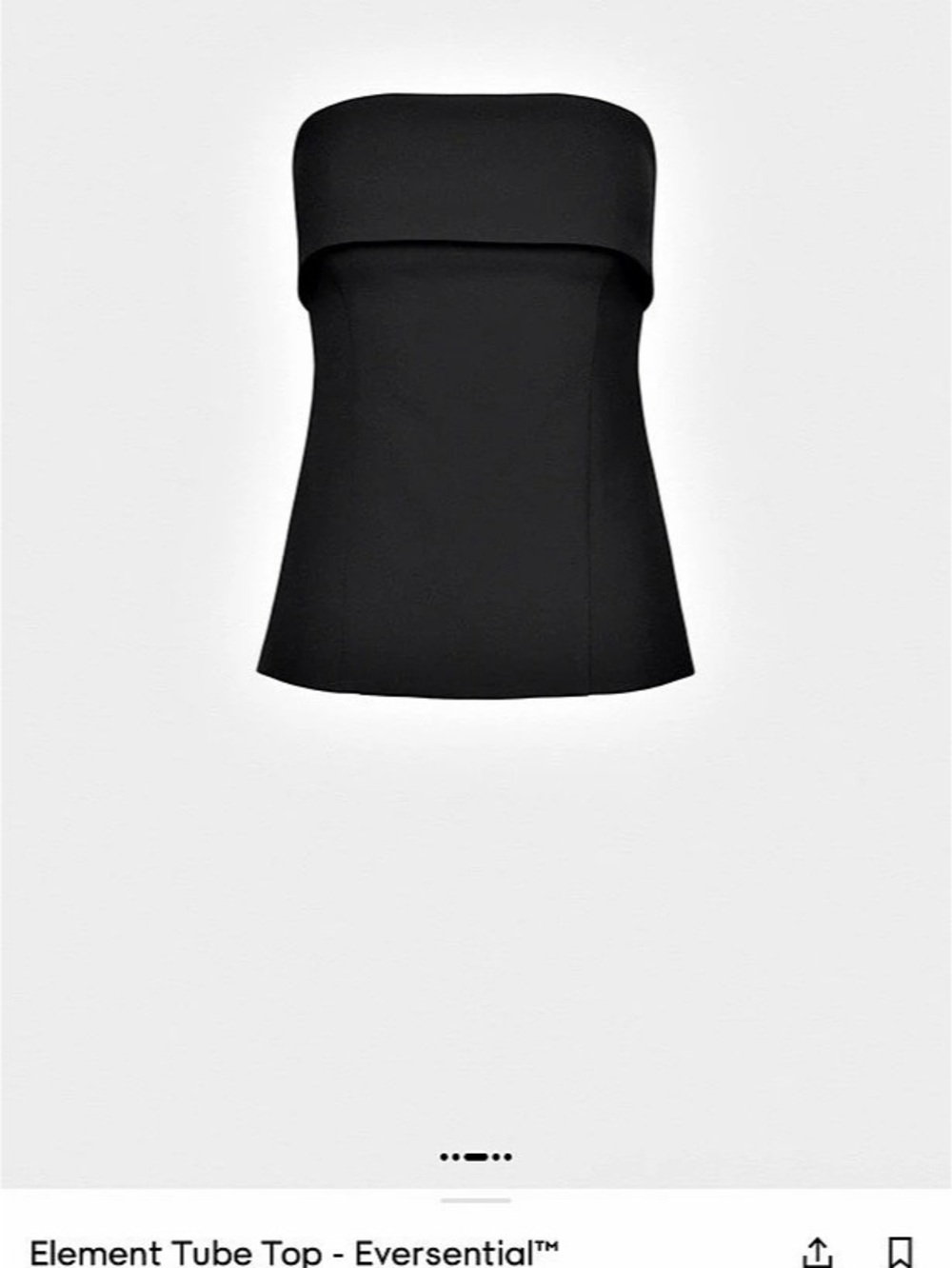 Essentials Element Tube Top Tube Top in Black Like New